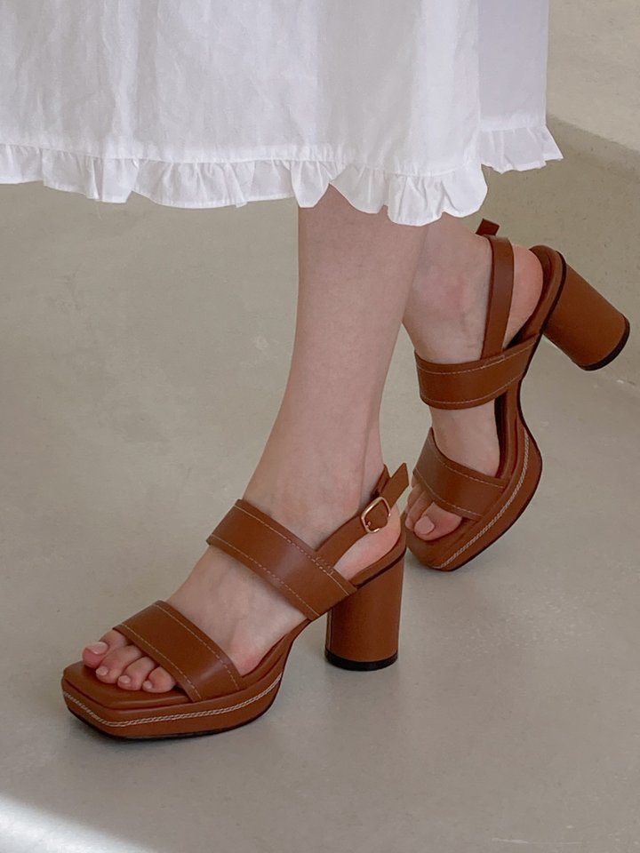 Vade - Korean Women Fashion - #momslook - Square Sandals - 8