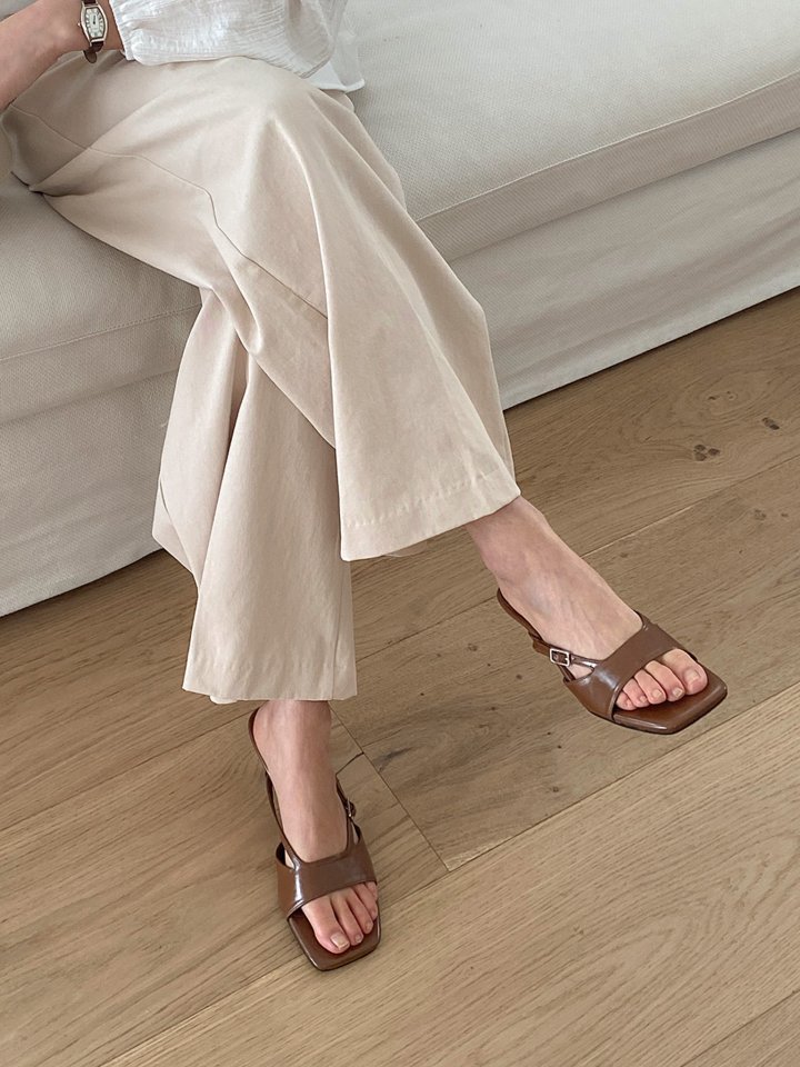 Vade - Korean Women Fashion - #momslook - Buckle Strap Mule Sandals - 11
