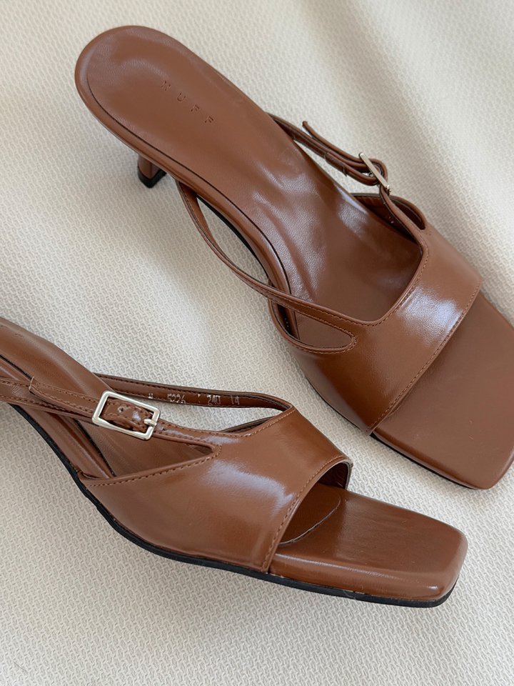 Vade - Korean Women Fashion - #momslook - Buckle Strap Mule Sandals - 5