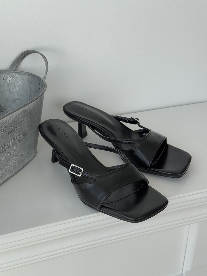 Vade - Korean Women Fashion - #momslook - Buckle Strap Mule Sandals - 7
