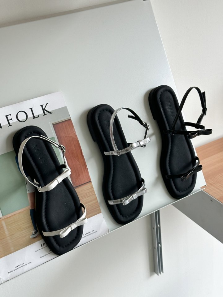 Vade - Korean Women Fashion - #momslook - Ribbon Strap Sandals - 3