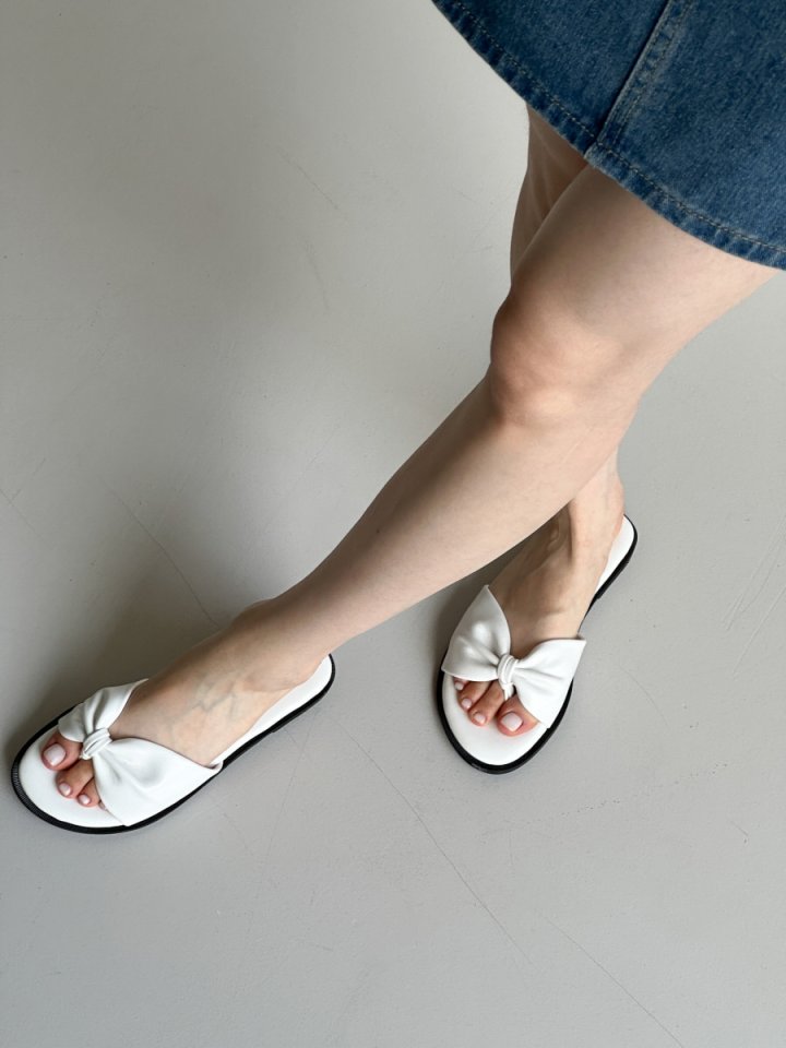 Vade - Korean Women Fashion - #momslook - Ribbon Point Flip-Flop - 12