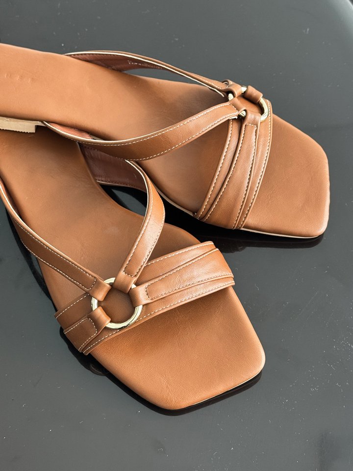 Vade - Korean Women Fashion - #womensfashion - Strap Buckle Slipper - 4
