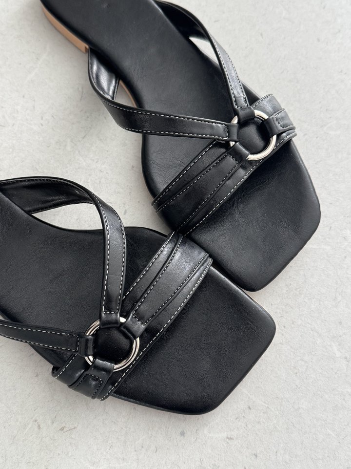Vade - Korean Women Fashion - #momslook - Strap Buckle Slipper - 6
