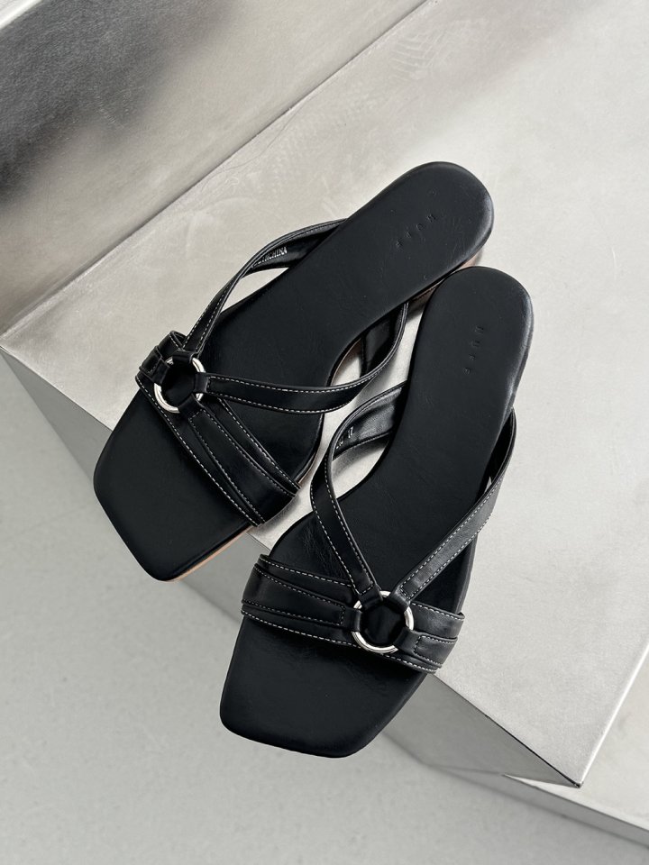 Vade - Korean Women Fashion - #momslook - Strap Buckle Slipper - 8