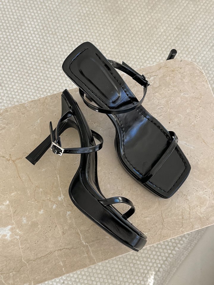 Vade - Korean Women Fashion - #momslook - Basic Square Platform Kabushi Kill Heels - 10