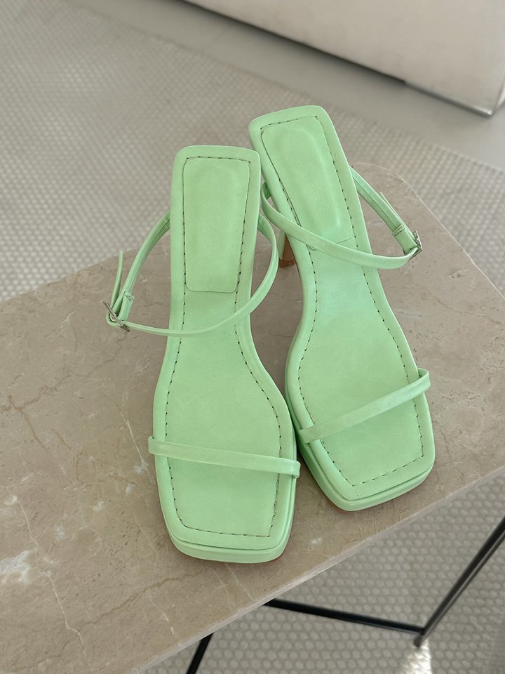 Vade - Korean Women Fashion - #womensfashion - Basic Square Platform Kabushi Kill Heels - 4