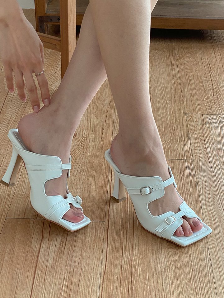 Vade - Korean Women Fashion - #momslook - Buckle Strap Sandals Heels - 11
