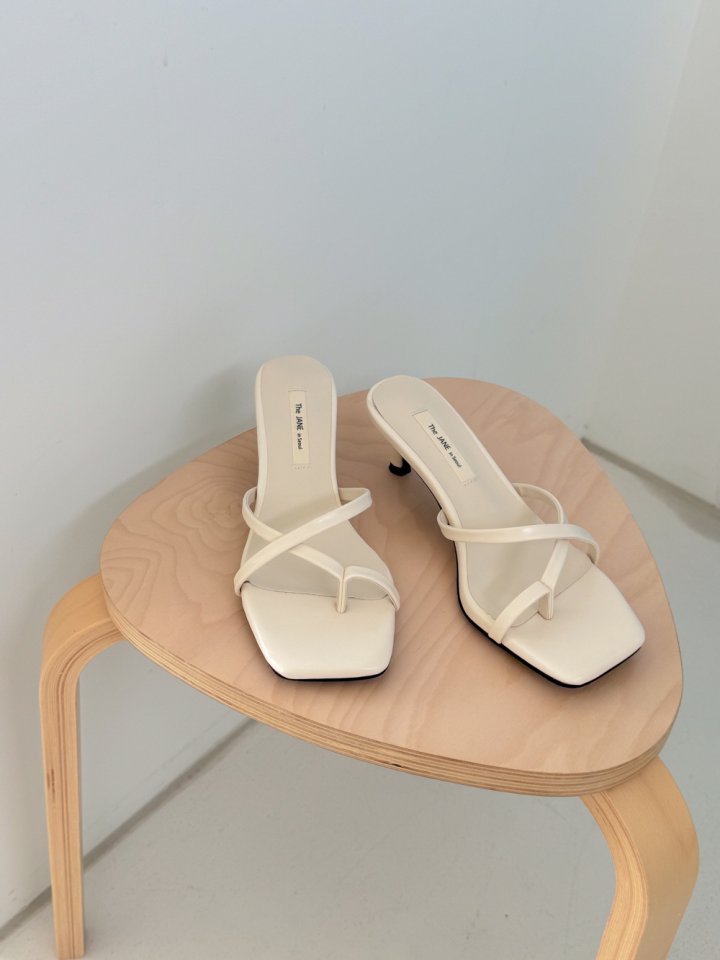 Vade - Korean Women Fashion - #momslook - Square Open Mule Sandals Heel - 5
