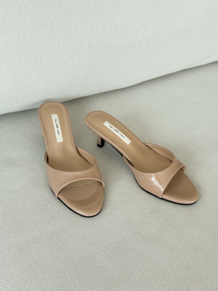 Vade - Korean Women Fashion - #momslook - Round Low Heel Mule Sandals Heel - 2