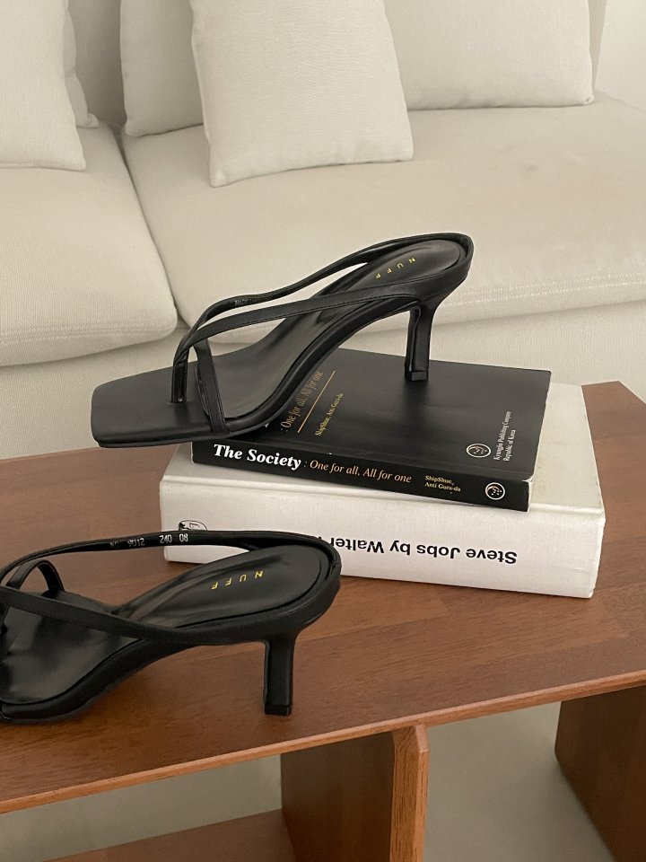 Vade - Korean Women Fashion - #momslook - Twisted Flip-Flop Sandals Heel - 11