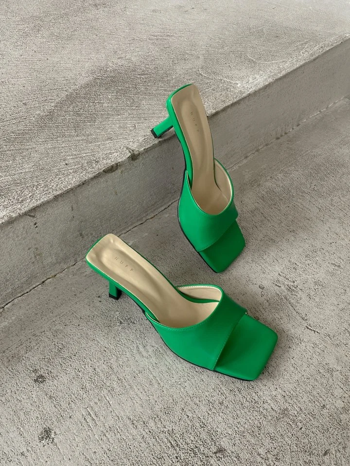 Vade - Korean Women Fashion - #momslook - Square Basic Soft Sandals Mule - 10