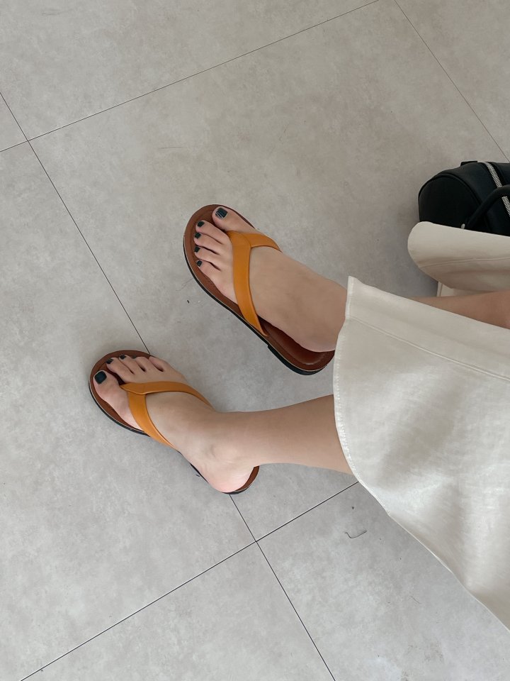 Vade - Korean Women Fashion - #momslook - Summer Sandals Flip-Flop Slipper Low Heel Modern - 5