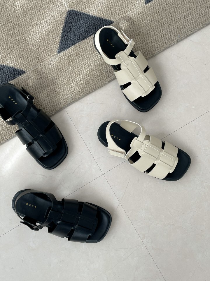 Vade - Korean Women Fashion - #momslook - Square Open-Toe Sandals - 2