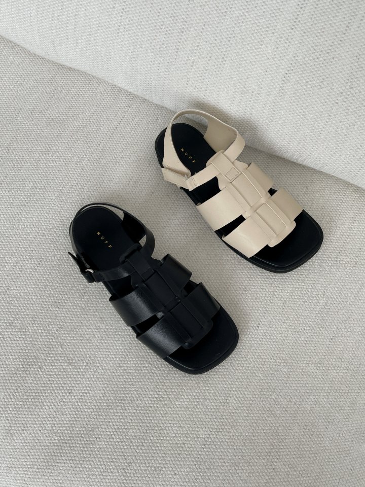 Vade - Korean Women Fashion - #momslook - Square Open-Toe Sandals - 6