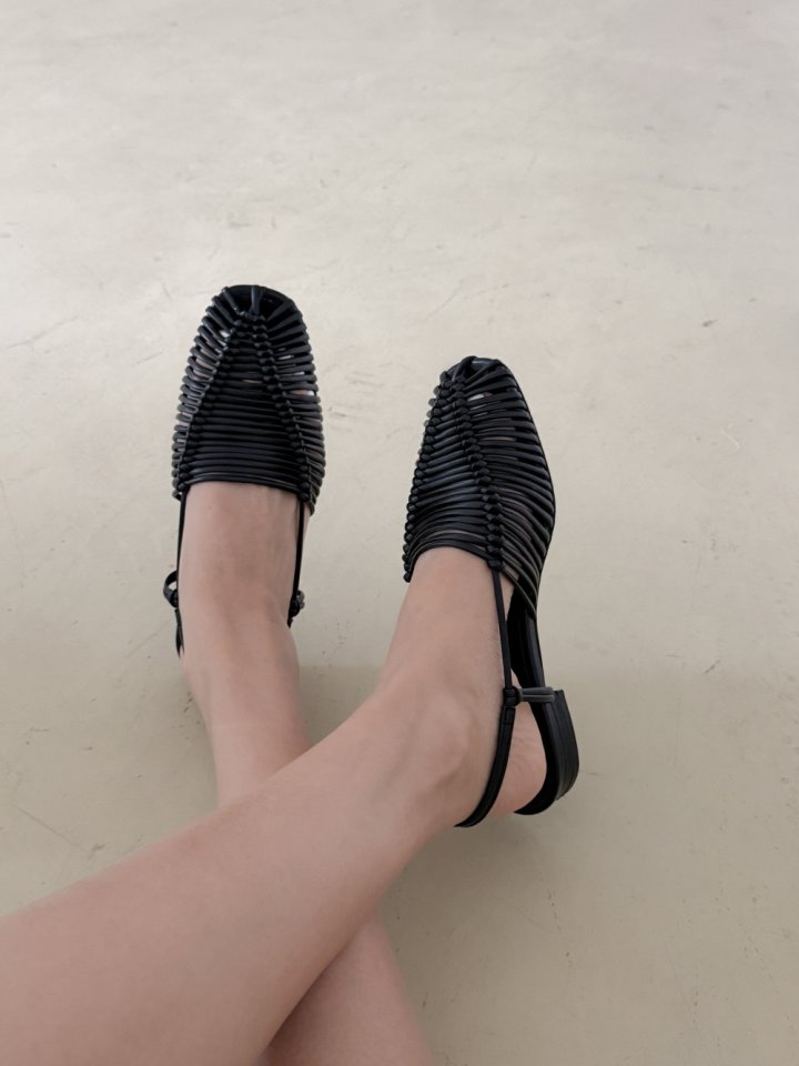 Vade - Korean Women Fashion - #momslook - Round Square Slingback Heel - 10
