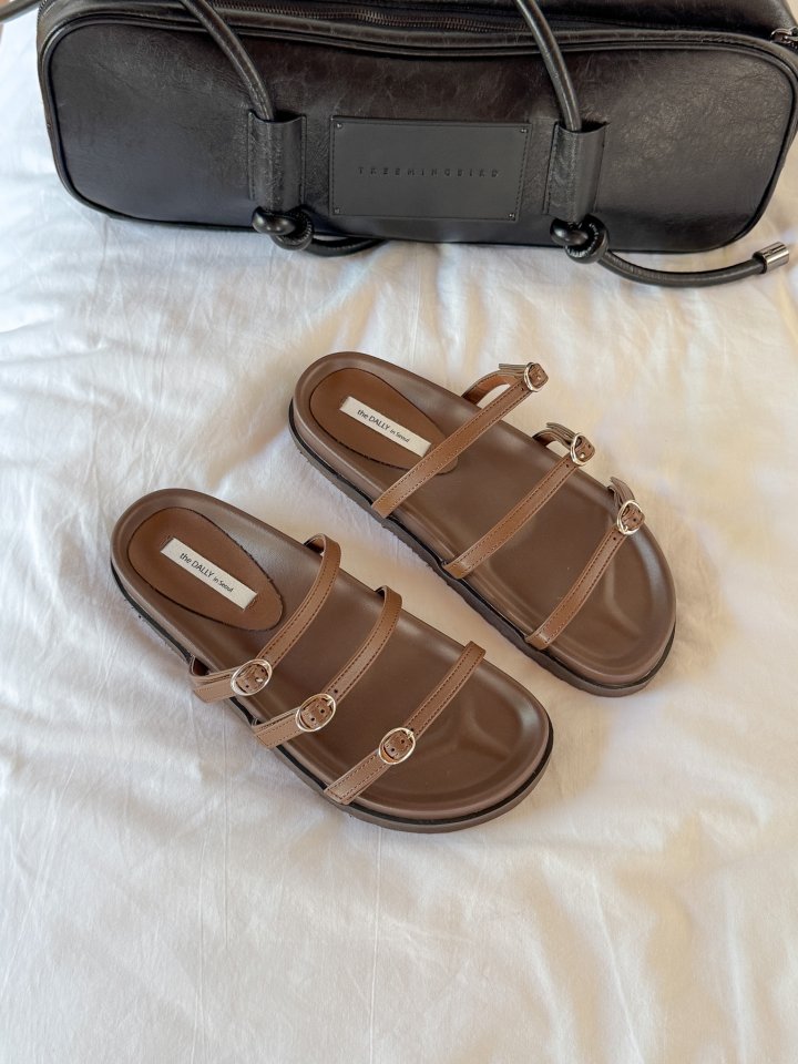 Vade - Korean Women Fashion - #momslook - Strap Buckle Sandals Birkenstock Slipper - 3