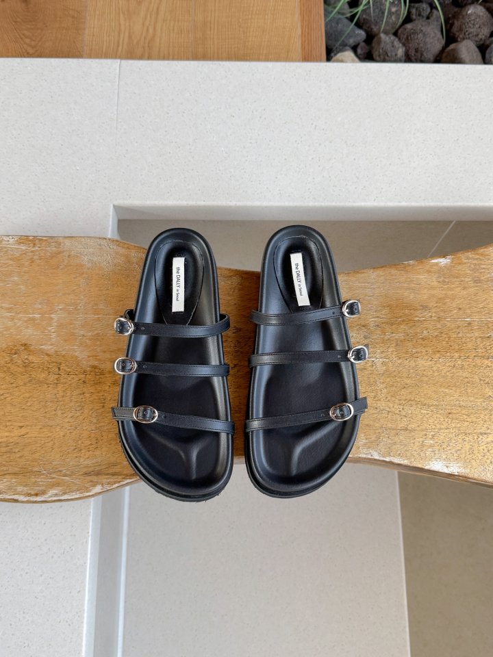 Vade - Korean Women Fashion - #momslook - Strap Buckle Sandals Birkenstock Slipper - 5