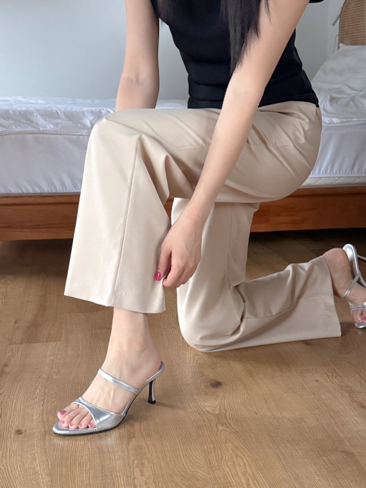 Vade - Korean Women Fashion - #momslook - Round Stiletto Pointed Sandals Heel - 11