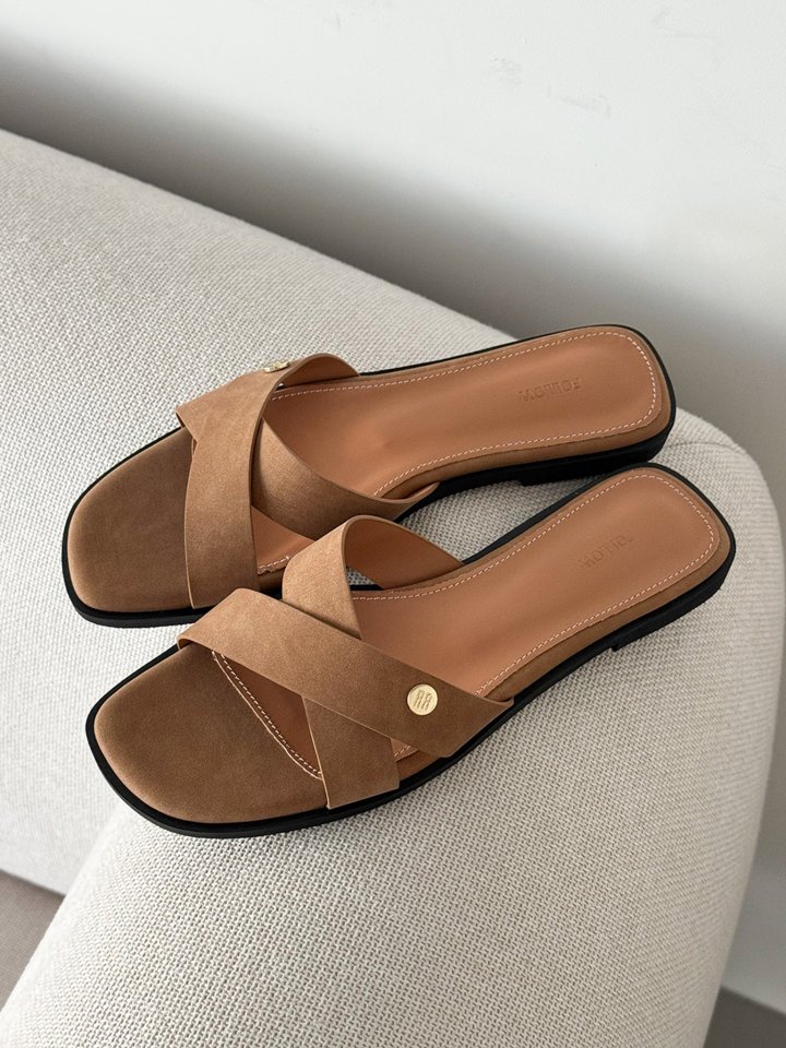 Vade - Korean Women Fashion - #momslook - X Strap Point Decoration Sandals - 6