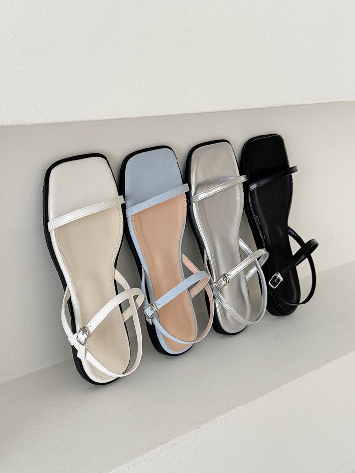Vade - Korean Women Fashion - #momslook - Square Knot Slipper Sandals