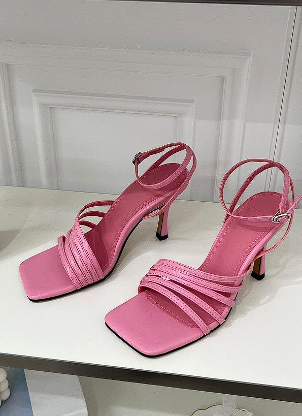 Vade - Korean Women Fashion - #momslook - Square Strap Sandals - 5