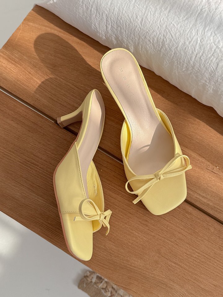 Vade - Korean Women Fashion - #momslook - Pastel Ribbon Mule Sandals - 4