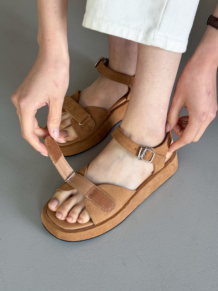 Vade - Korean Women Fashion - #momslook - Sandals Ribbon Platform - 10