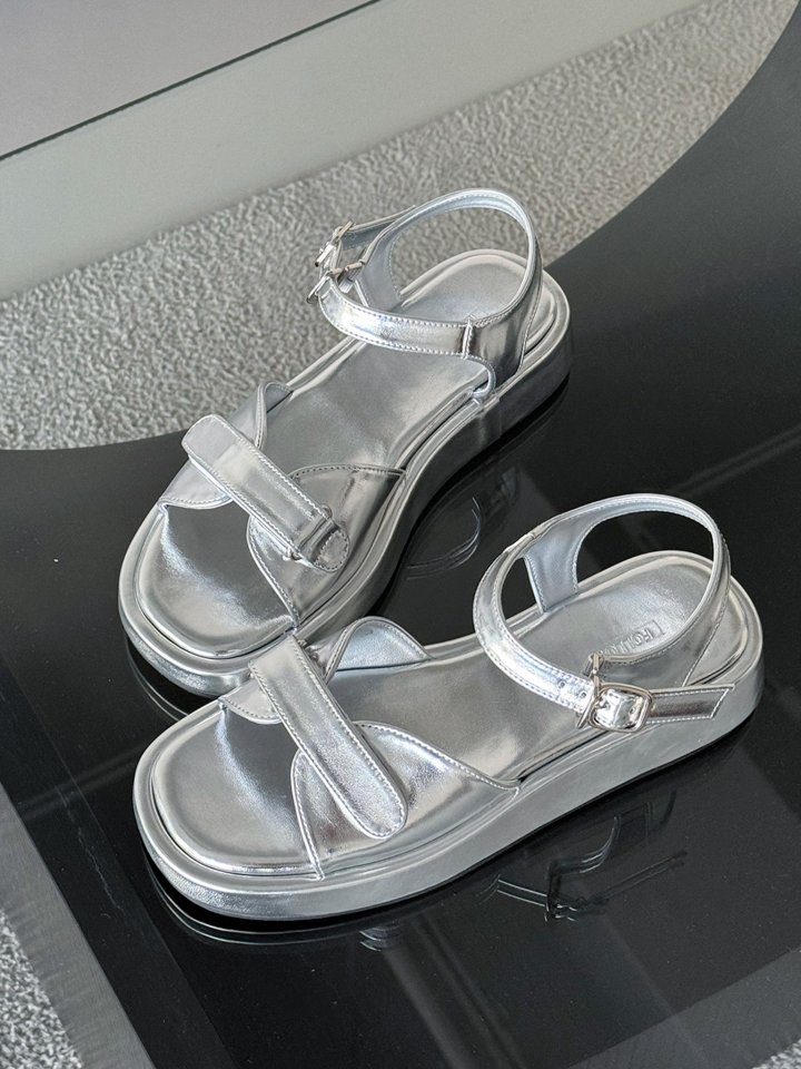 Vade - Korean Women Fashion - #momslook - Sandals Ribbon Platform - 2