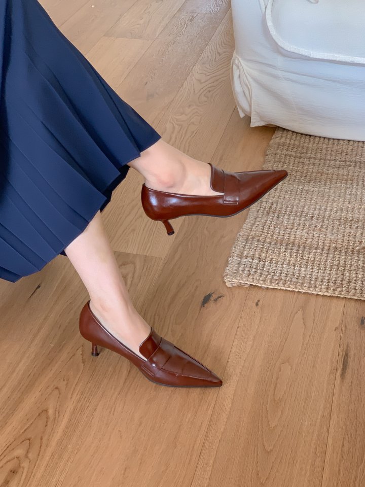 Vade - Korean Women Fashion - #momslook - Loafer Heel Classic - 11