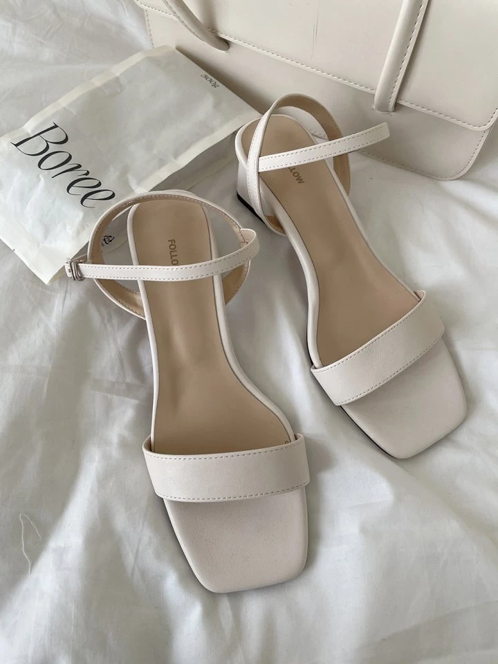 Vade - Korean Women Fashion - #momslook - Square Open-toe Mary Jane - 3