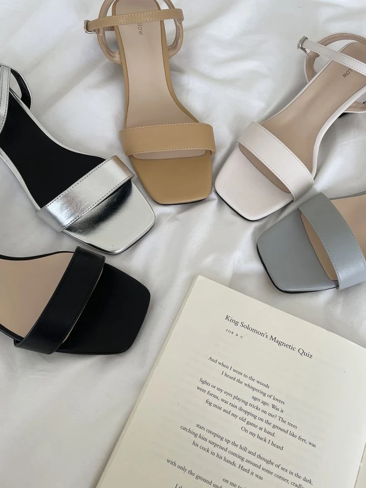 Vade - Korean Women Fashion - #momslook - Square Open-toe Mary Jane - 7