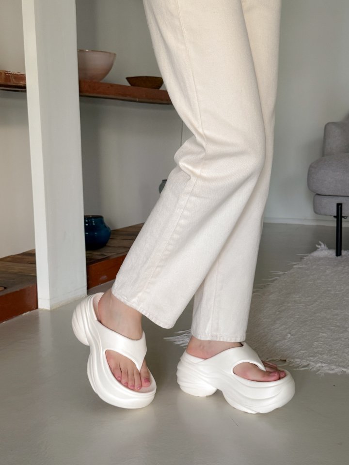 Vade - Korean Women Fashion - #momslook - EVA Slipper Platform Thong - 12