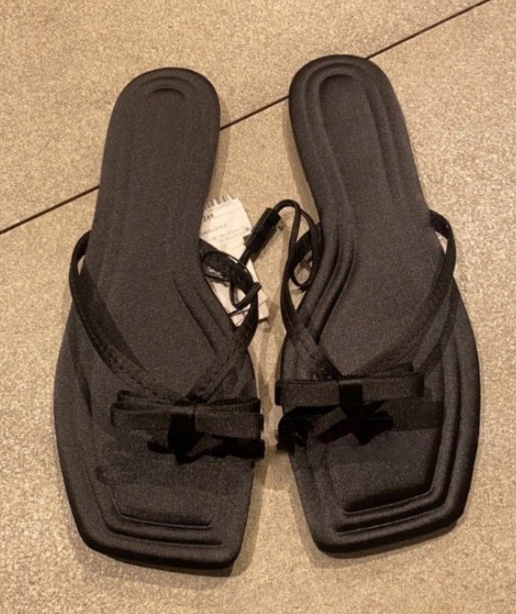 Vade - Korean Women Fashion - #momslook - Open-toe Toe Point Slipper Ribbon Sandals - 9