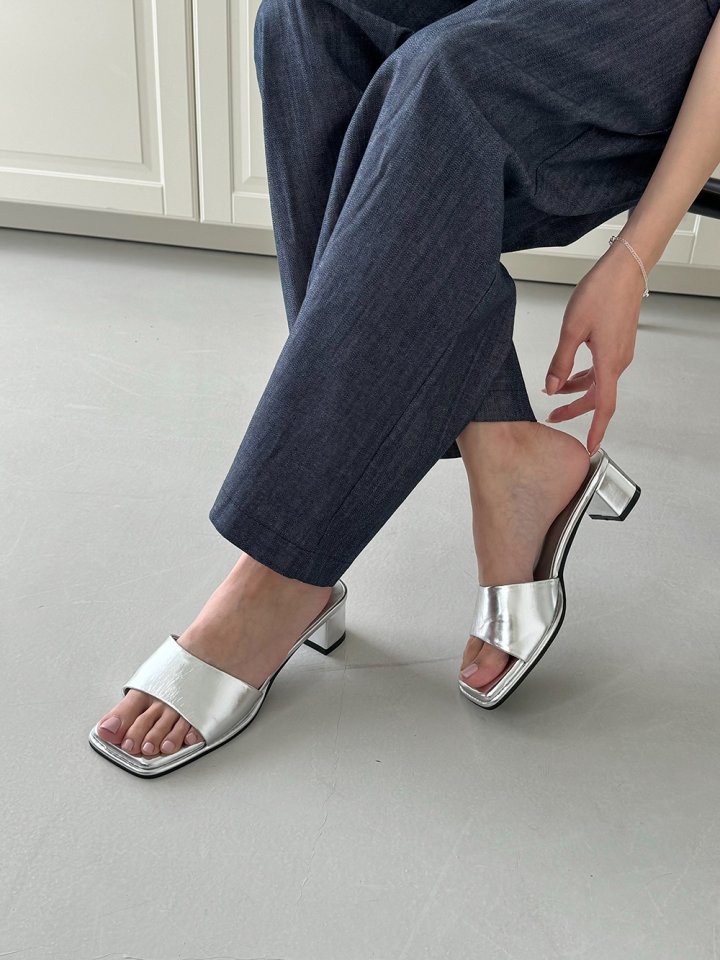 Vade - Korean Women Fashion - #momslook - Summer Mule Sandals Slipper Heels - 8