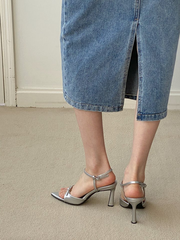 Vade - Korean Women Fashion - #momslook - Stiletto Mary Jane Slipper Sandals - 5