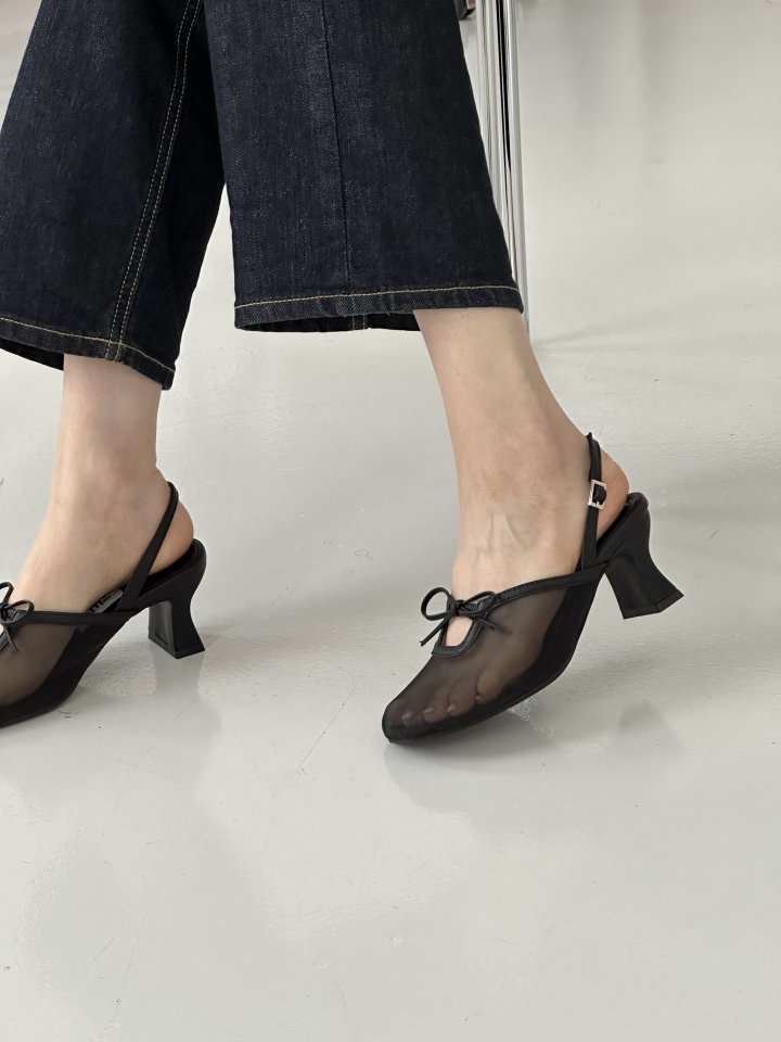 Vade - Korean Women Fashion - #momslook - Mesh Slingback - 2