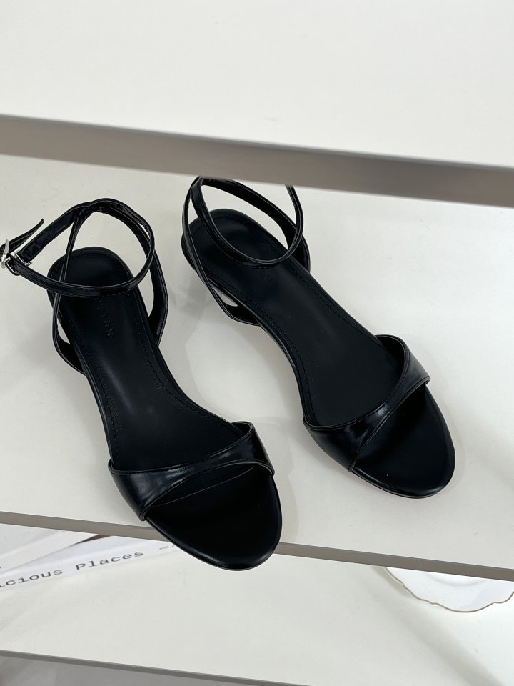 Vade - Korean Women Fashion - #momslook - Mary Jane Round Strap Sandals - 7
