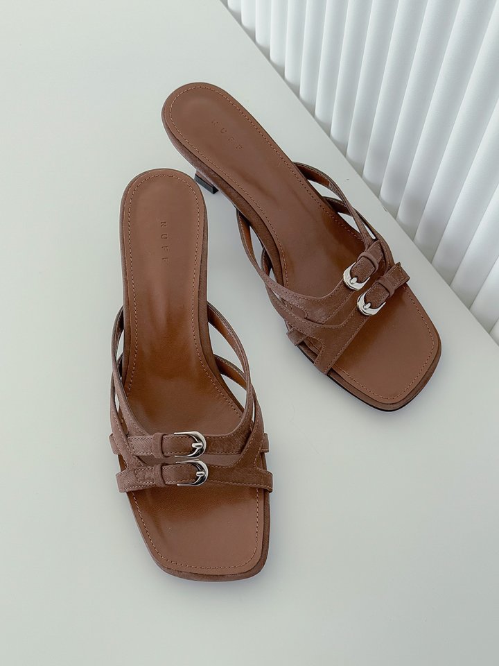 Vade - Korean Women Fashion - #pursuepretty - Strap Double Line Sandals Summer Slipper Mule - 9