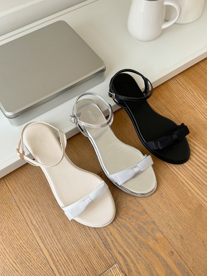 Vade - Korean Women Fashion - #pursuepretty - Ribbon Round Mary Jane Sandals - 3