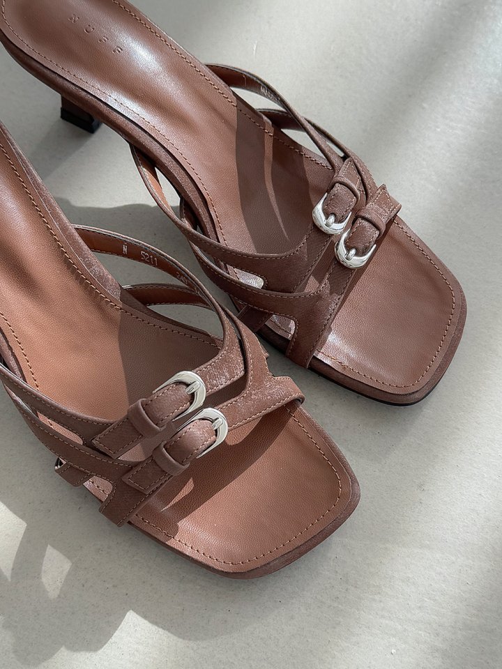 Vade - Korean Women Fashion - #restrostyle - Strap Double Line Sandals Summer Slipper Mule - 10