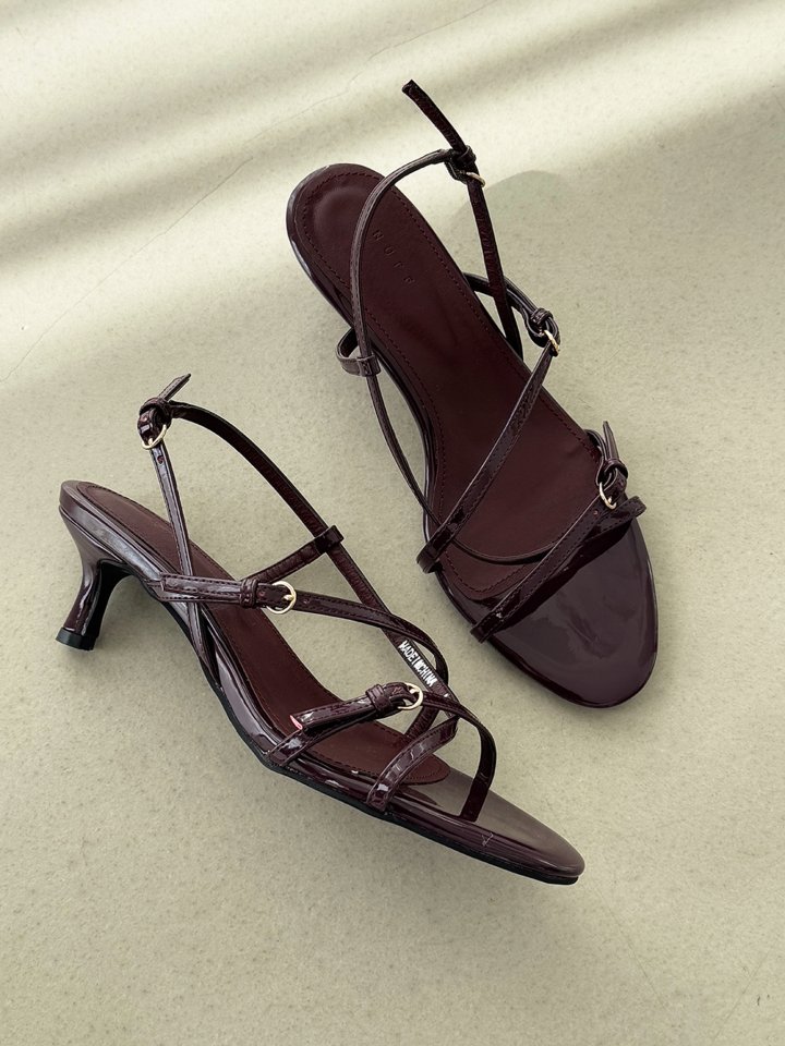 Vade - Korean Women Fashion - #restrostyle - Round 5cm Slingback Sandals Heel - 5