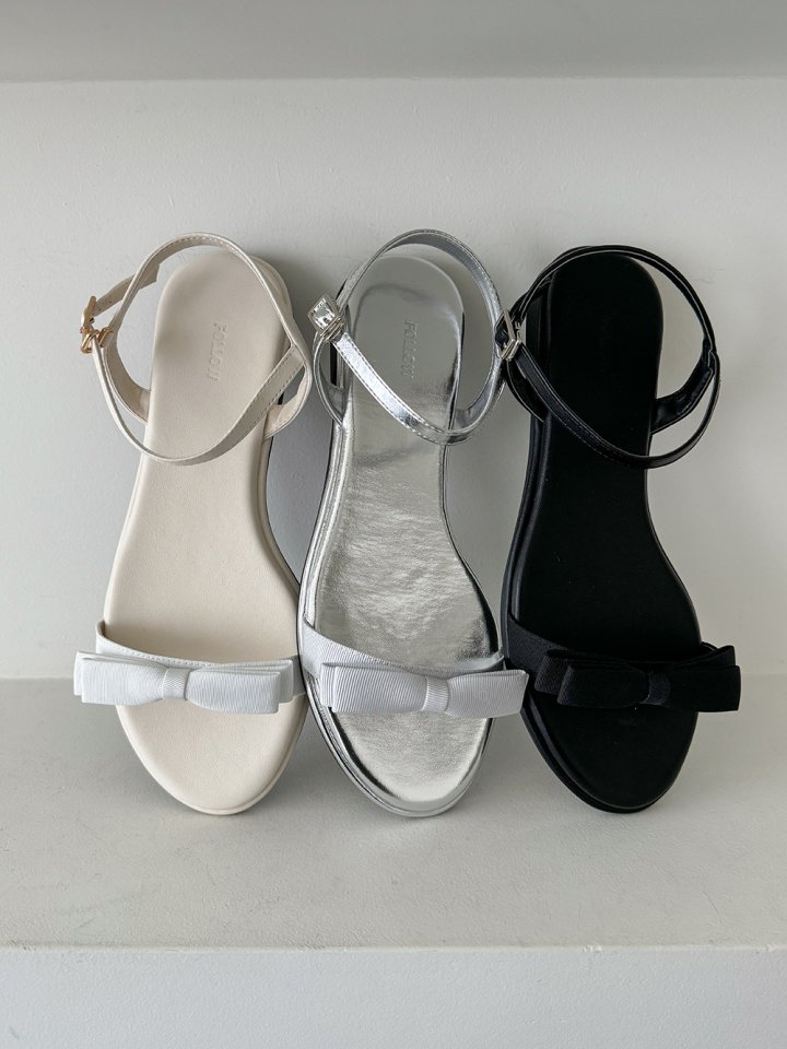 Vade - Korean Women Fashion - #pursuepretty - Ribbon Round Mary Jane Sandals - 4
