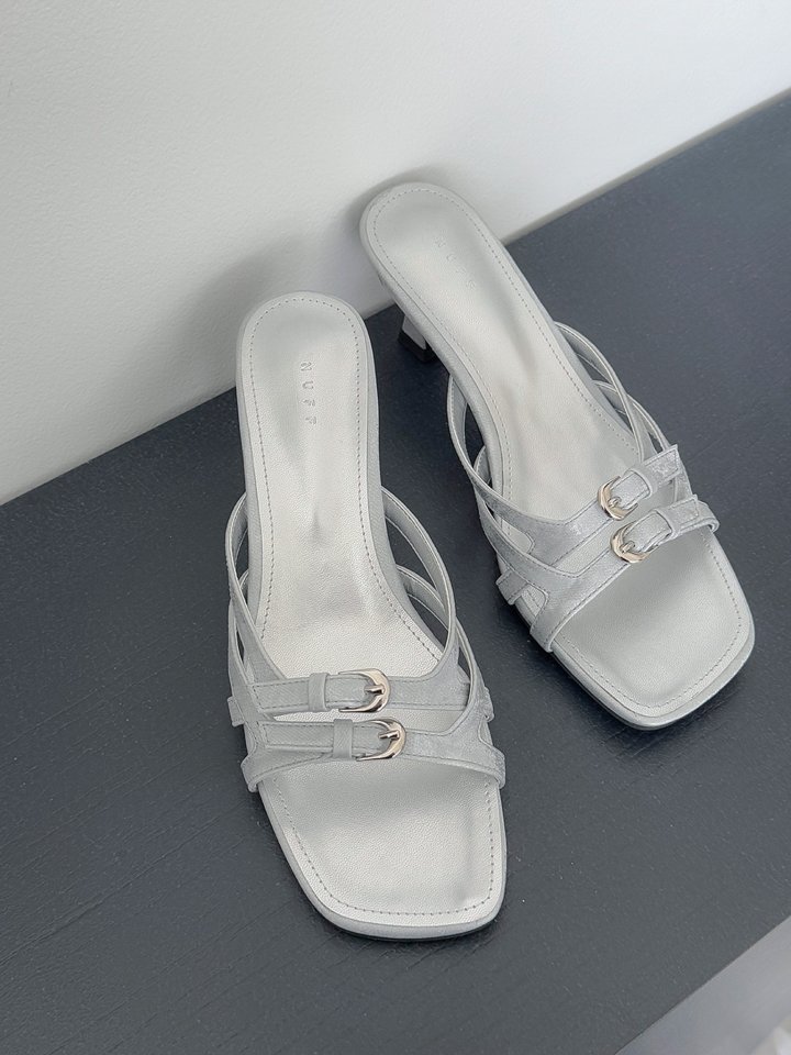 Vade - Korean Women Fashion - #romanticstyle - Strap Double Line Sandals Summer Slipper Mule - 11