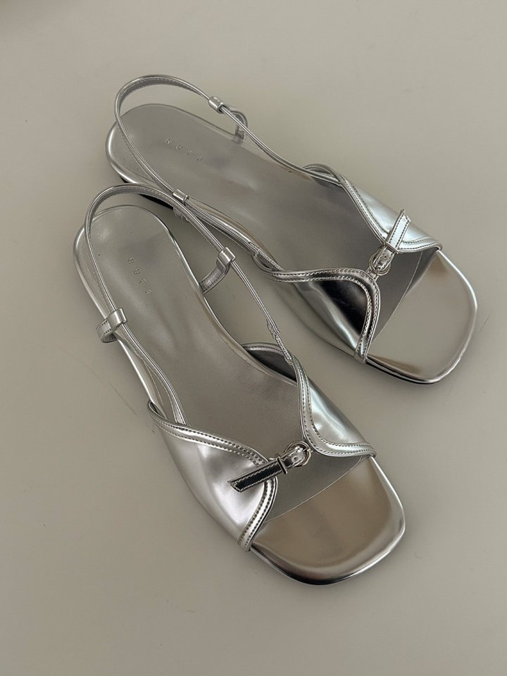 Vade - Korean Women Fashion - #romanticstyle - Slingback Sandals Low Heel - 8