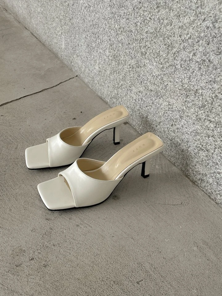 Vade - Korean Women Fashion - #romanticstyle - Square Basic Soft Sandals Mule - 6