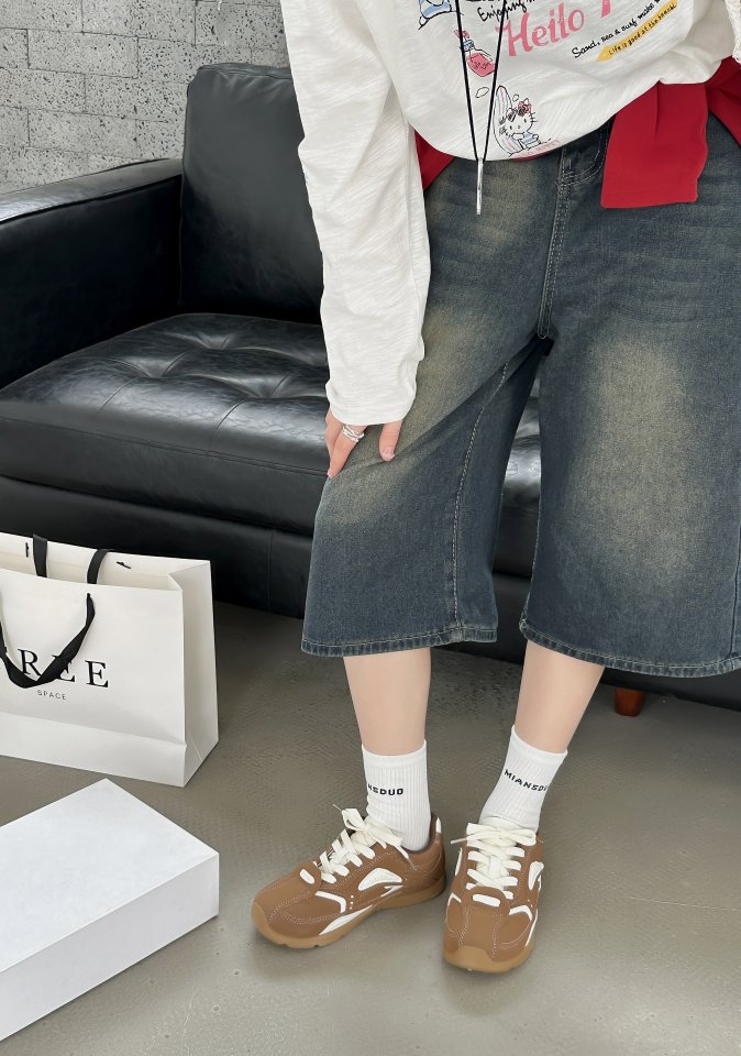Vade - Korean Women Fashion - #romanticstyle - Basic Sneakers Round - 6