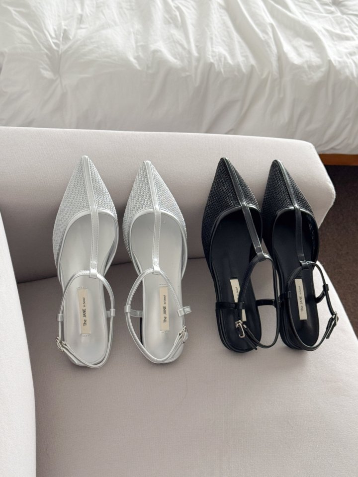 Vade - Korean Women Fashion - #romanticstyle - Stiletto Gladiator Strap Flats - 5