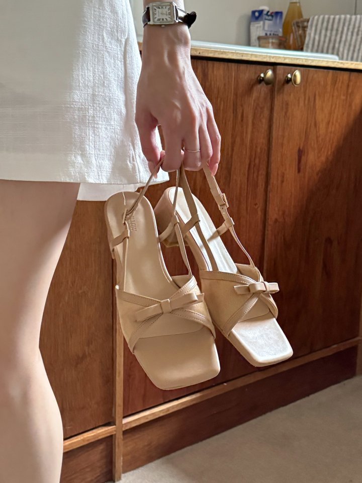 Vade - Korean Women Fashion - #romanticstyle - Sandals Slingback Heels - 7