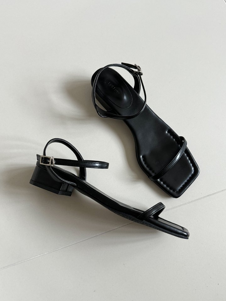 Vade - Korean Women Fashion - #romanticstyle - Square Strap Buckle Sandals - 4